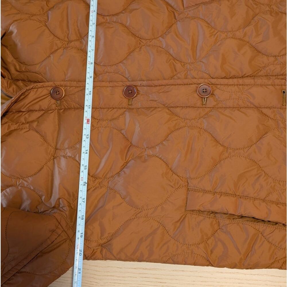 Madewell Airpuff Shirt Jacket Womens S Brown Oversized Quilted Button Front - Picture 5 of 10